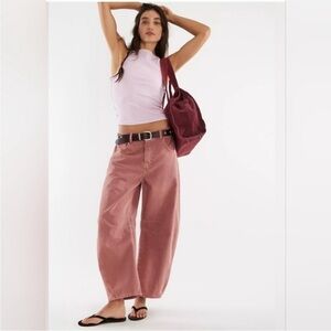 Good Luck Mid Rise Barrel Jeans